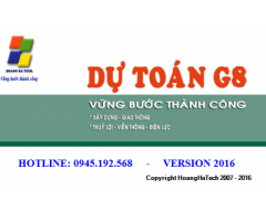 Phần mềm Dự toán G8