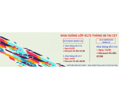 Khai Giảng IELTS Tháng 08 2018