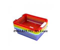 Rổ nhựa đựng cá, sóng nhựa đan rỗng