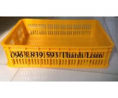 Rổ nhựa đựng cá, sóng nhựa đan rỗng