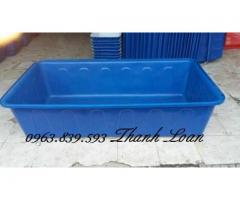 Thùng nhựa công nghiệp lớn nuôi cá Koi, thùng nhựa chữ nhật 1000L làm bể nuôi cá giá rẻ.