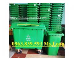 Địa chỉ cung cấp thùng rác công cộng 120L - 240L rẻ HCM./ 0963.839.593 Ms.Loan