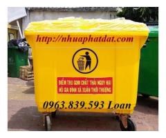 Địa chỉ cung cấp thùng rác công cộng 120L - 240L rẻ HCM./ 0963.839.593 Ms.Loan