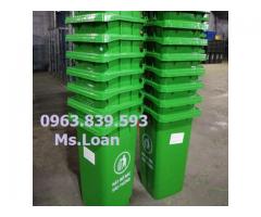 Địa chỉ cung cấp thùng rác công cộng 120L - 240L rẻ HCM./ 0963.839.593 Ms.Loan
