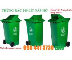 Thùng rác lớn nắp hở 240 lít