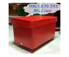 Thùng nhựa 300lit giữ lạnh, thùng đựng nước đá thái lan 300L rẻ./ 0963.839.593 Ms.Loan