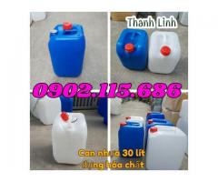 Can nhựa 30 lít, can hóa chất,