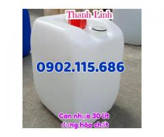 Can nhựa 30 lít, can hóa chất,