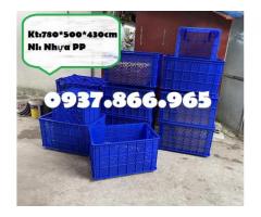 Giá sọt nhựa có bánh xe