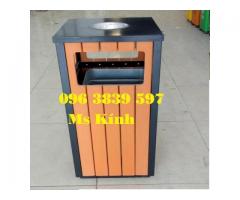 thùng rác giả gỗ, thùng rác công cộng giá sỉ tại kho TPHCM
