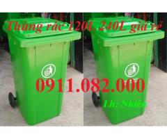 Giá rẻ thùng rác nhựa hdpe tại an giang- thùng rác 120l 240l- lh 0911082000