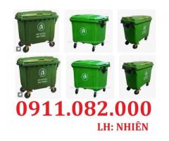 Thùng rác hàng mới về giá rẻ sỉ và lẻ- thùng rác 120l 240l giá rẻ tại kiên giang- lh 0911082000