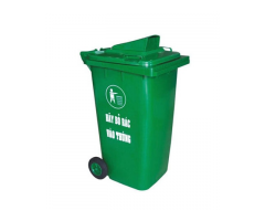 BÁN Thùng rác nhựa 120L nắp hở nhựa HDPE chính phẩm