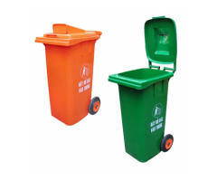 BÁN Thùng rác nhựa 120L nắp hở nhựa HDPE chính phẩm