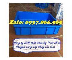 Thùng nhựa đặc, khay cơ khí