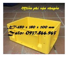 Thùng nhựa đặc có lỗ, thùng nhựa