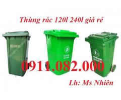 Chuyên bán thùng rác giá rẻ- thùng rác 120l 240l hàng chất lượng- lh 0911082000
