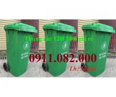 Giảm giá 30% thùng rác công cộng, thùng rác 120l 240l 660l giá rẻ miền tây- lh 0911082000