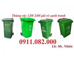 Thùng rác 120 lít 240 lít giảm 30% giá khuyến mãi- thùng rác y tế, thùng rác nắp kín- lh 0911082000