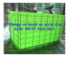 Rổ( sóng) nhựa 5 bánh xe