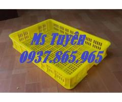 Sóng nhựa hở nguyên sinh, sọt nhựa đựng rau củ, sọt nhựa cao 10, phân phôi sột nhựa