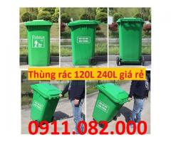 Sỉ lẻ giá rẻ thùng rác 240l giá rẻ tại đồng tháp- Thùng rác mới 100% bán chạy nhất-lh 0911082000