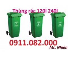 Cung cấp thùng rác đạt chuẩn giá rẻ- thùng rác 240l giá rẻ tại cà mau-lh 0911082000