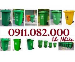 Thùng rác sỉ lẻ giá tốt hàng chất lượng- thùng rác 120l 240l màu sắc đa dạng- lh 0911082000