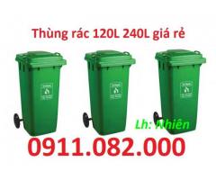 Giảm giá thùng rác 120l 240L năm 2026- thùng rác giá rẻ tại kiên giang- lh 0911.082.000