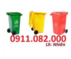Thùng rác 120 lít, thùng rác 240 lít giá rẻ sỉ lẻ- lh 0911082000