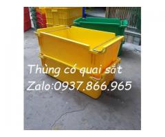 Tại Long Biên bán thùng đặc có quai sắt, thùng nhựa đặc, khay cơ khí