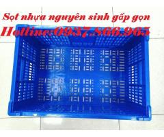 Khay gấp gọn, thùng nhựa gập